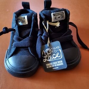Kids Converse All Black Tennis Shoes